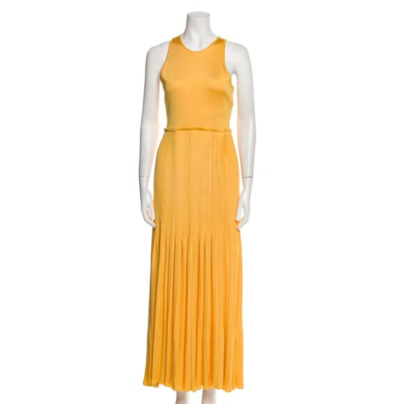 St. John Crew Neck Long Dress Size: M | US 6 pleated skirts - Picture 6 of 14